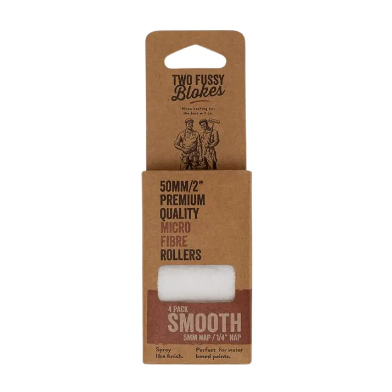 Two Fussy Blokes 5Mm Nap 50Mm Microfibre Paint Rollers 1