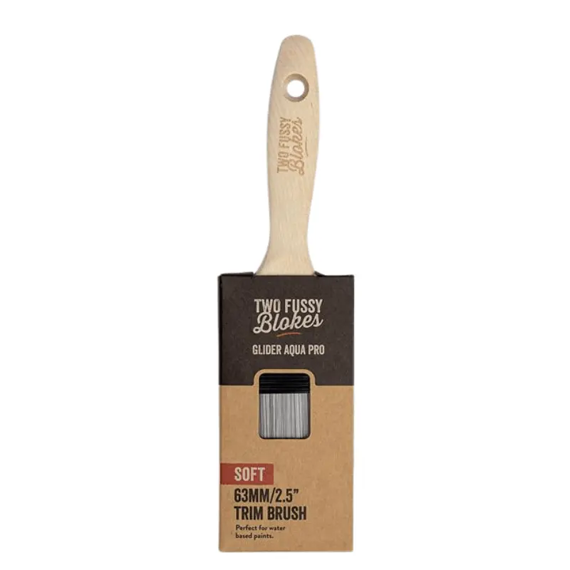 Two Fussy Blokes 63Mm Soft Glider Aqua Pro Trim Brushes 1
