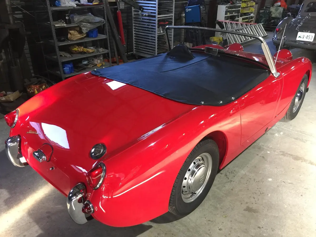 Bugeye Sprite Long Tonneau, Deluxe Supple Vinyl 4
