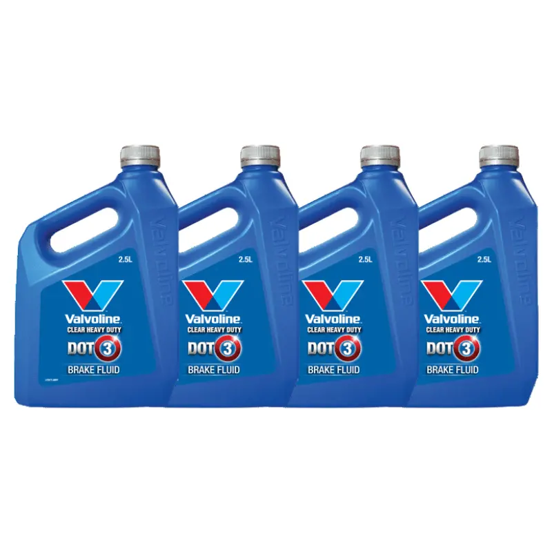 Valvoline Dot 3 Clear Brake Fluid 2.5 Litres Box Of 4 1