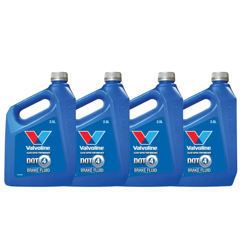 Valvoline Dot 4 Clear Brake Fluid 2.5 Litres Box Of 4 1