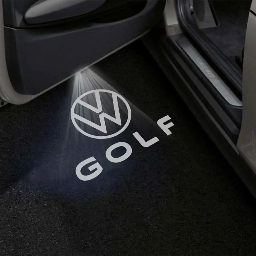 Volkswagen Golf Mk5/Mk6/Mk7/Mk8 Premium Door Puddle Lights Multiple Designs 2003-2026 1
