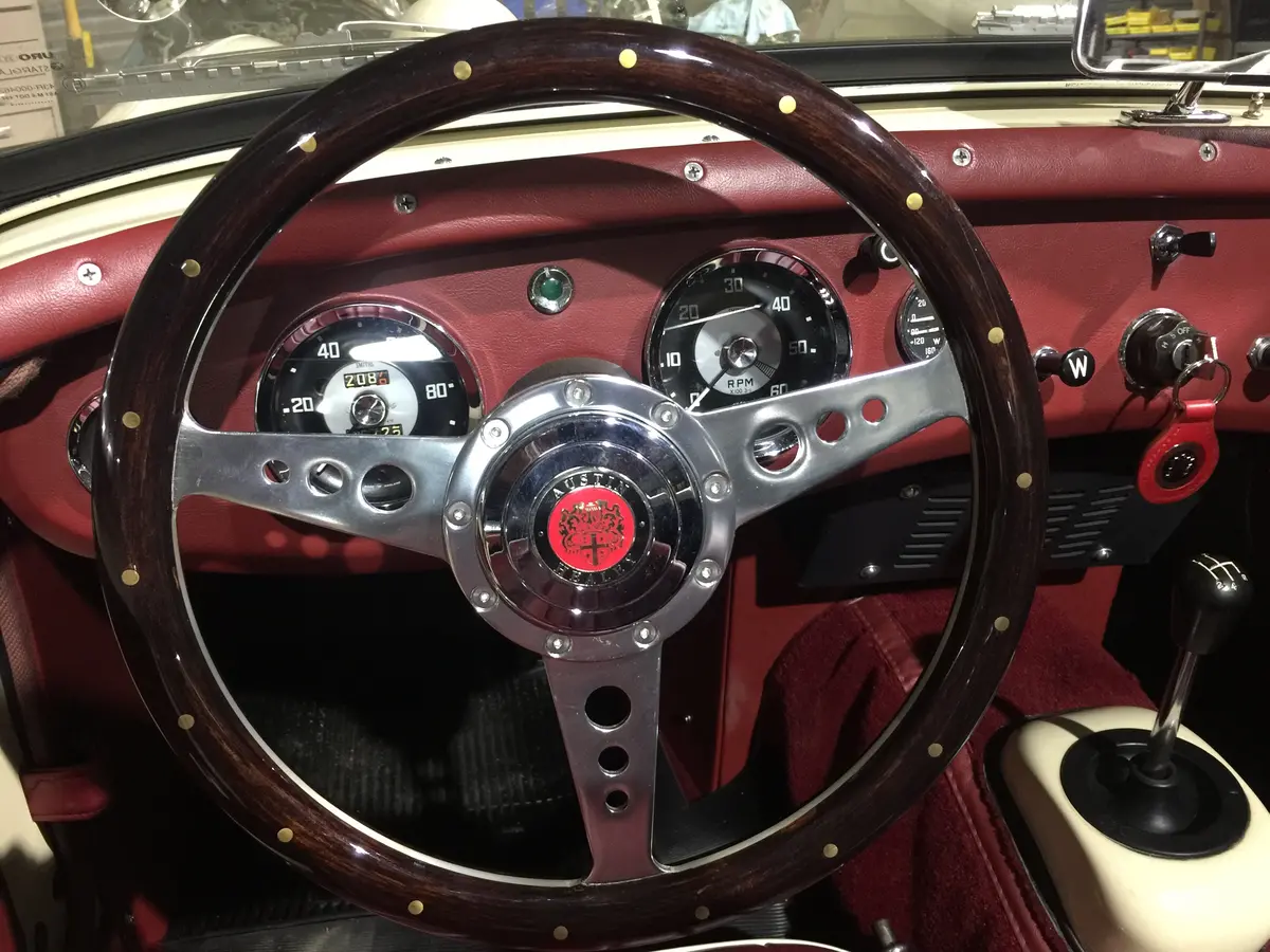 Thick And Beefy Dark Wood Steering Wheel 1