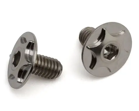 Excelerate Low Profile Titanium Kingpin Screws (Silver) (2) 1