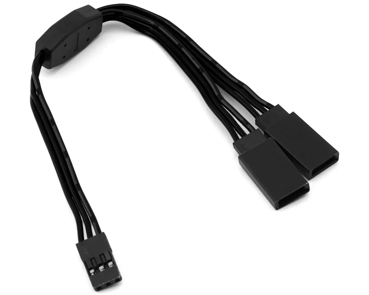 Yeah Racing 60-Core Y-Harness Servo Extension Lead (Black) (150Mm) 1