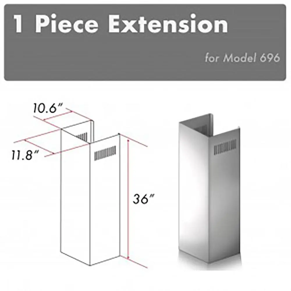 Z-Line Range Hood Accessories Model 1Pcext-696 1
