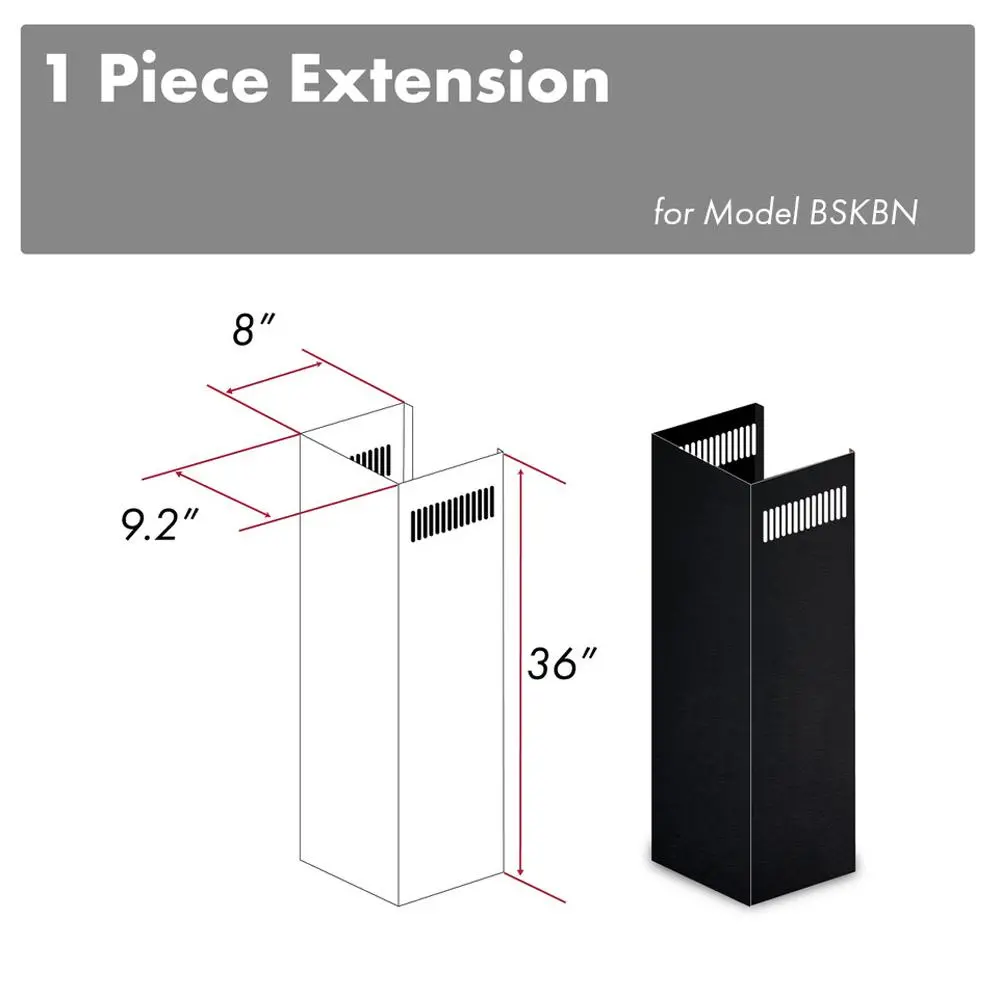 Z-Line Range Hood Accessories Model 1Pcext-Bskbn 1