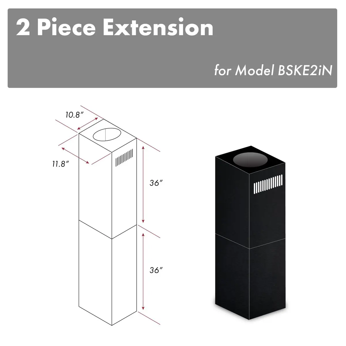 Z-Line Range Hood Accessories Model 2Pcext-Bske2in 1