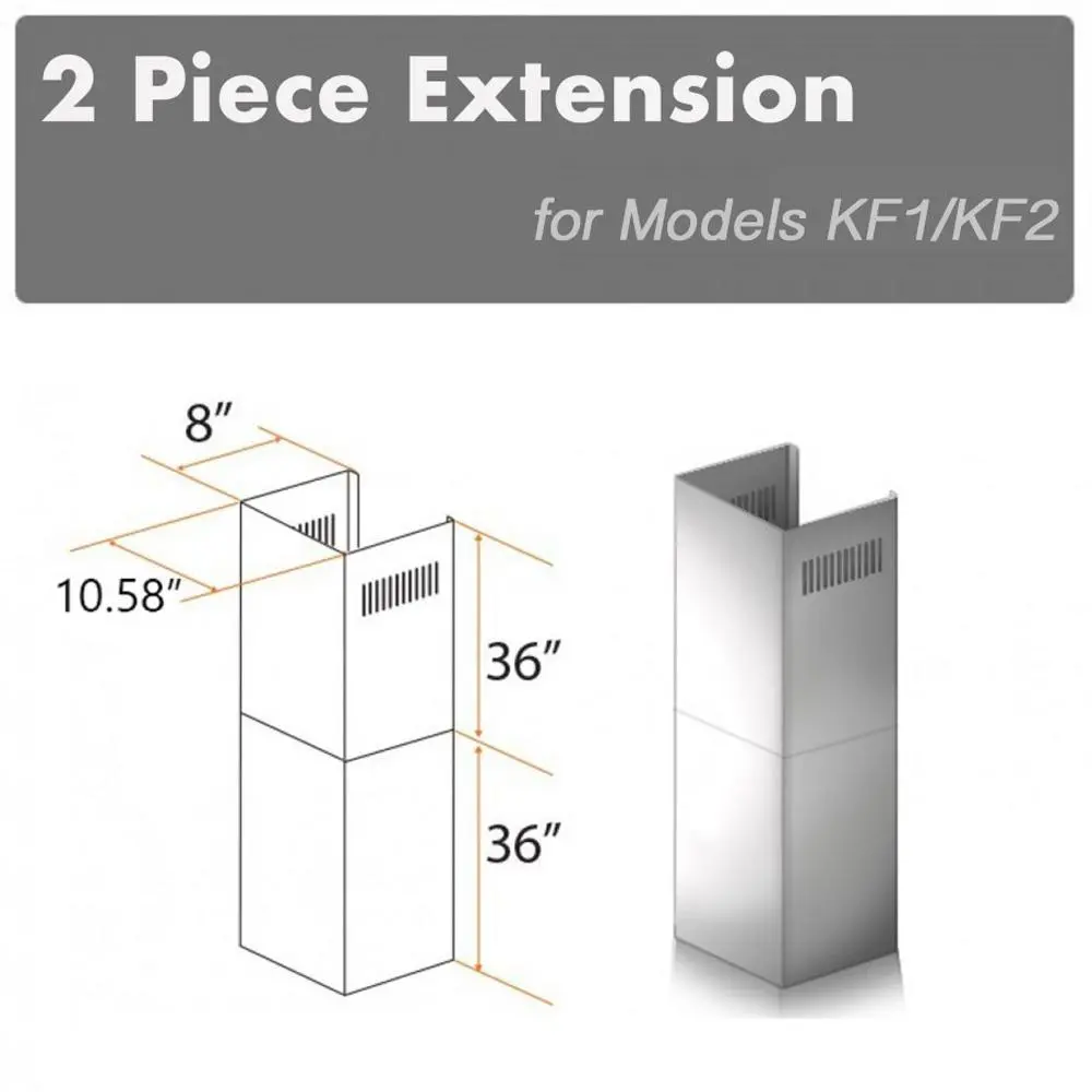 Z-Line Range Hood Accessories Model 2Pcext-Kf1 1