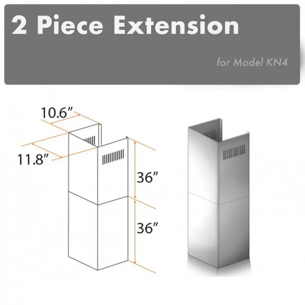 Z-Line Range Hood Accessories Model 2Pcext-Kn4 1