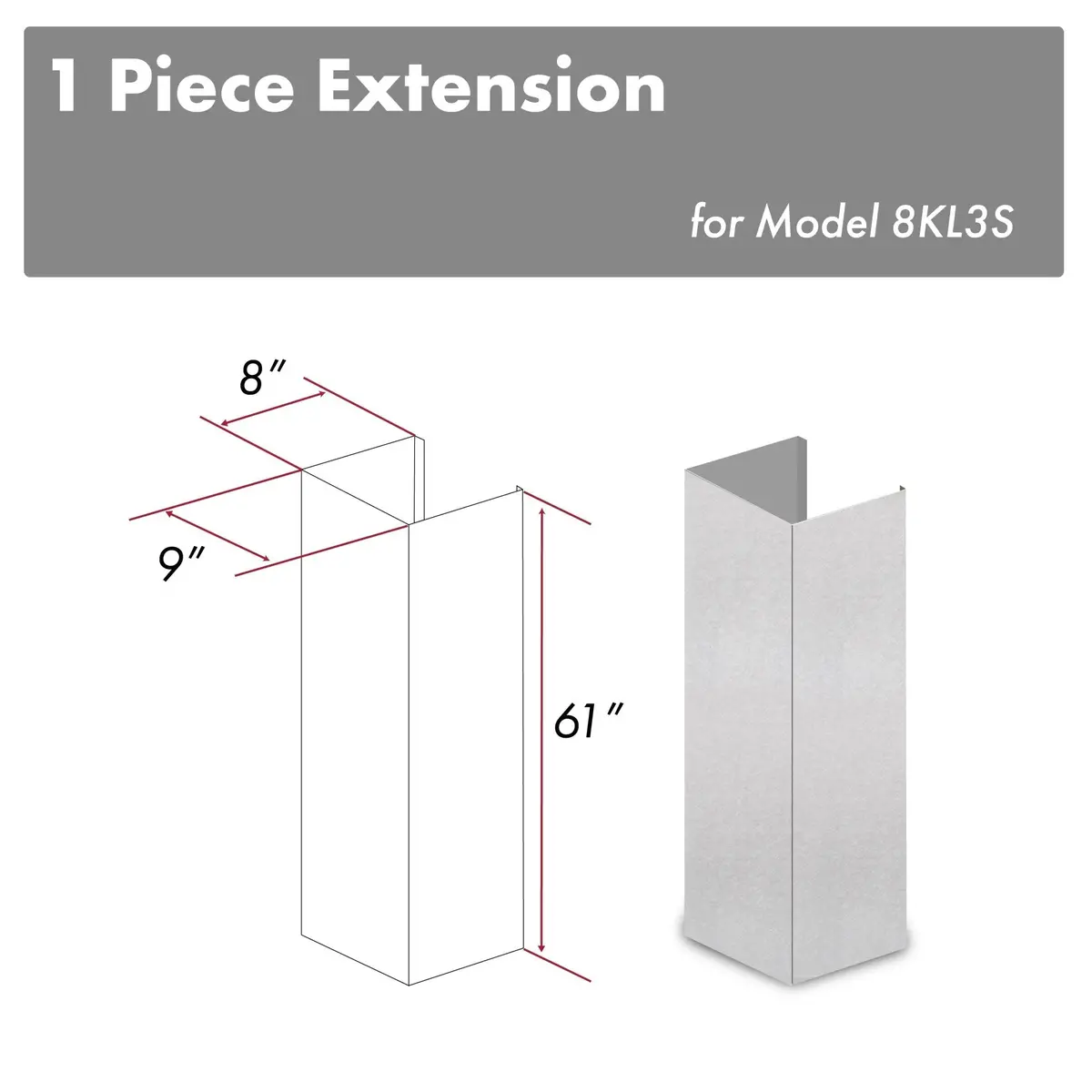 Z-Line Range Hood Accessories Model 8Kl3s-E 1