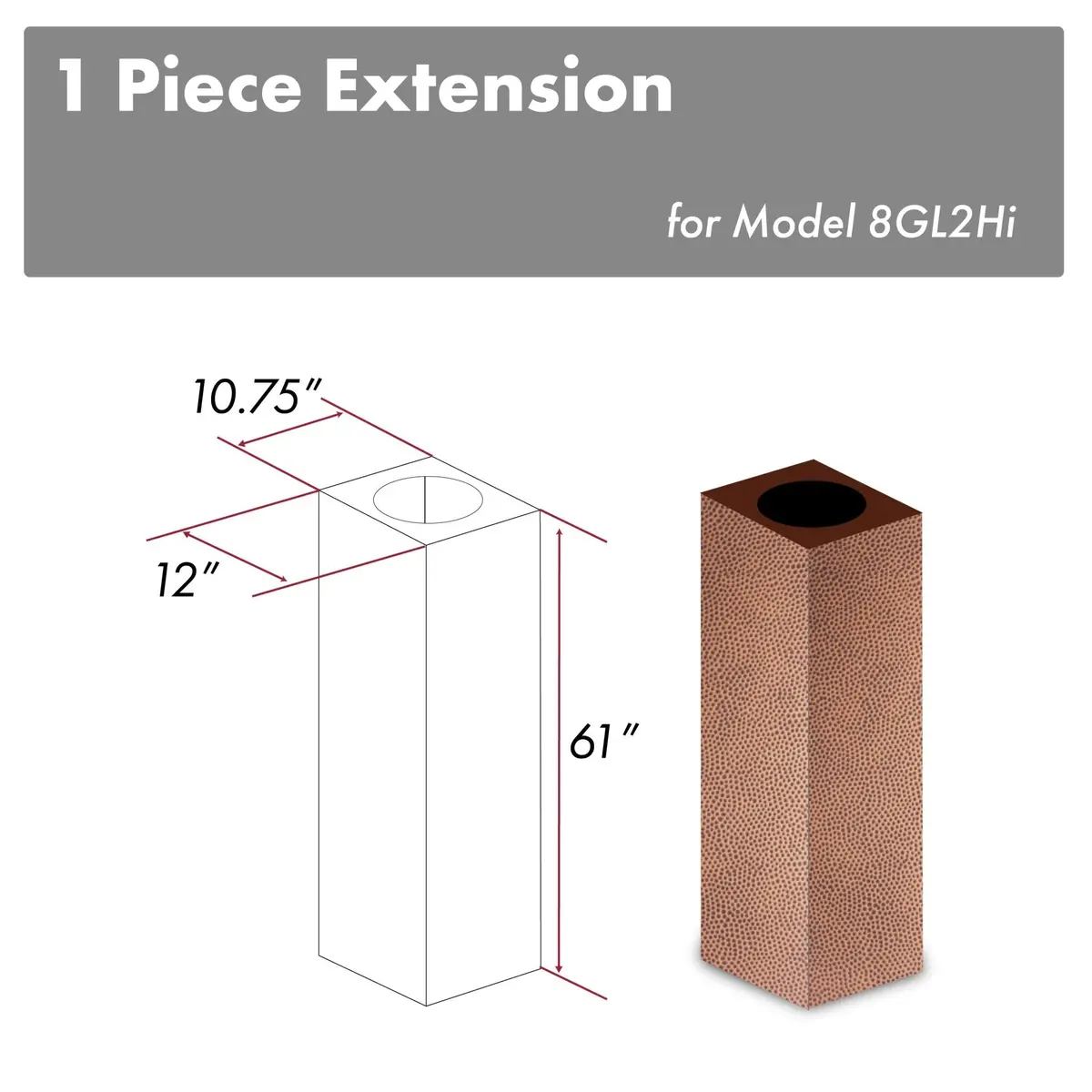 Z-Line Range Hood Accessories Model 8Gl2hi-E 1