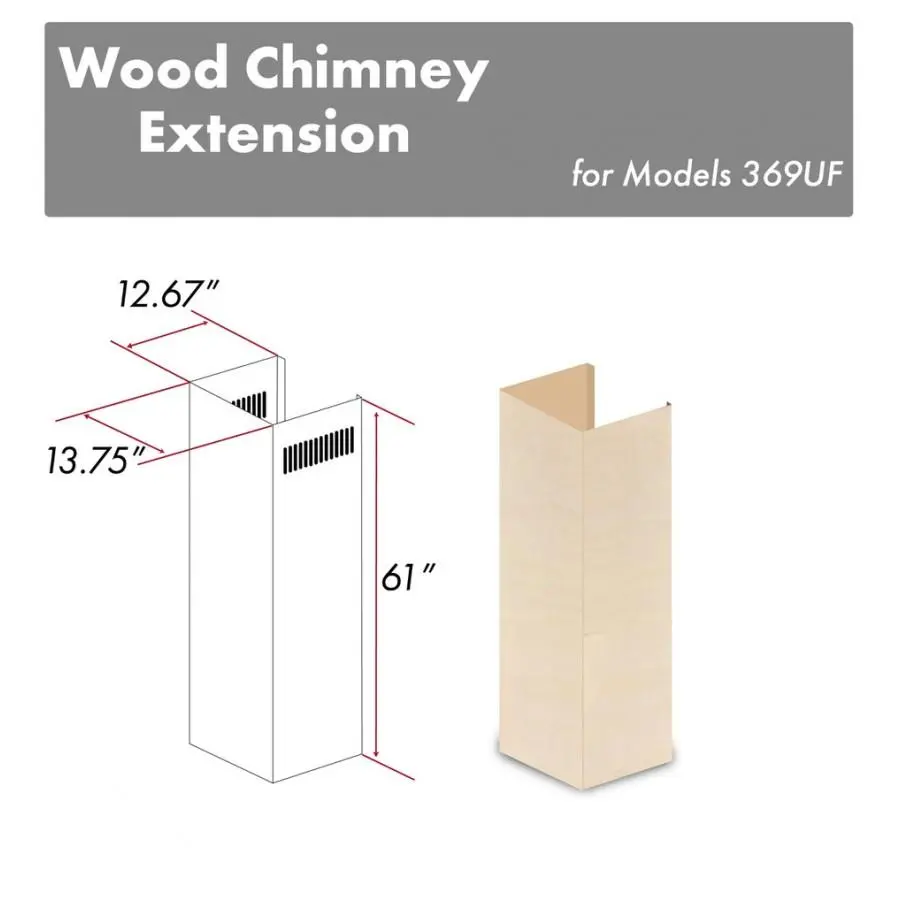 Z-Line Range Hood Accessories Model 369Uf-E 1