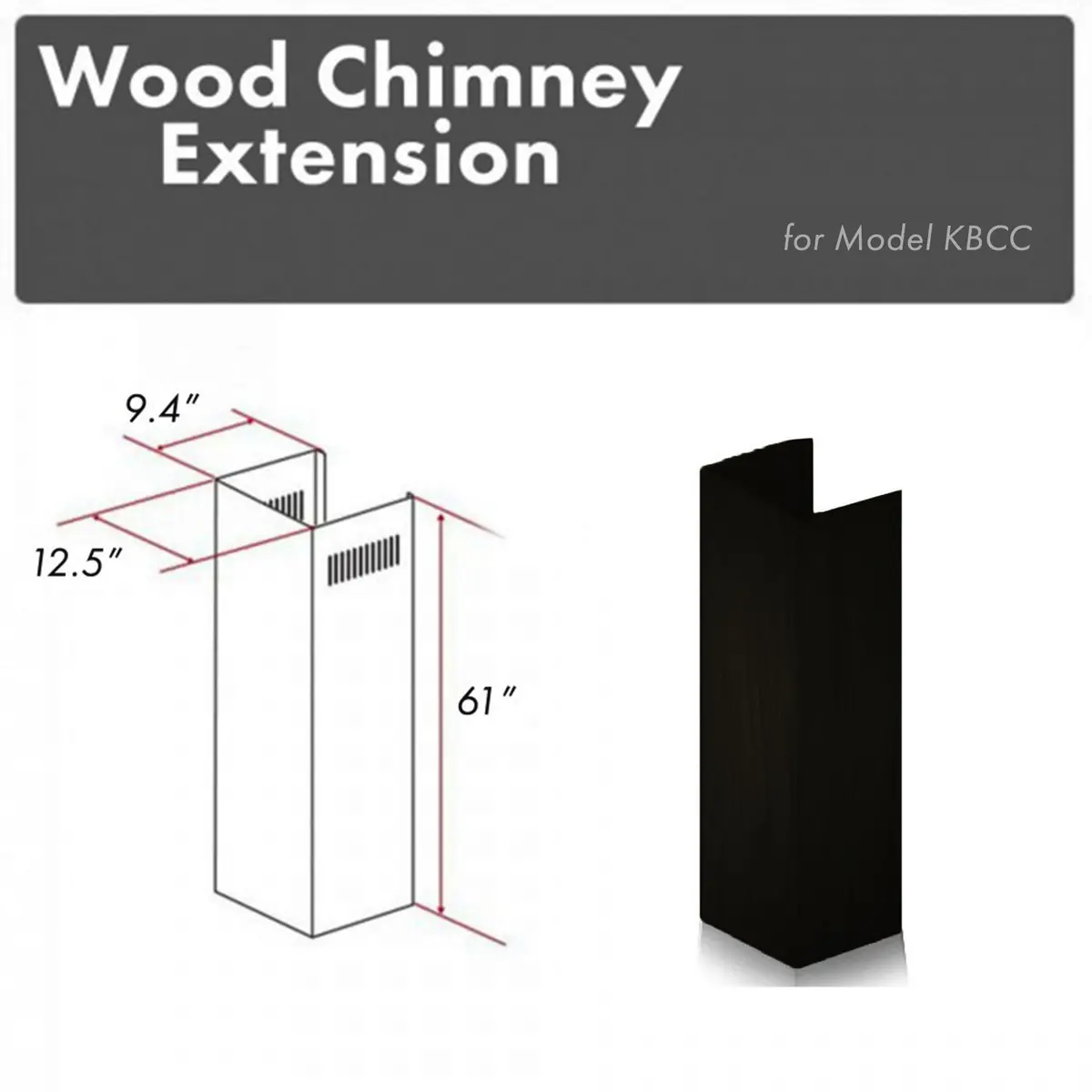Z-Line Range Hood Accessories Model Kbcc-E 1
