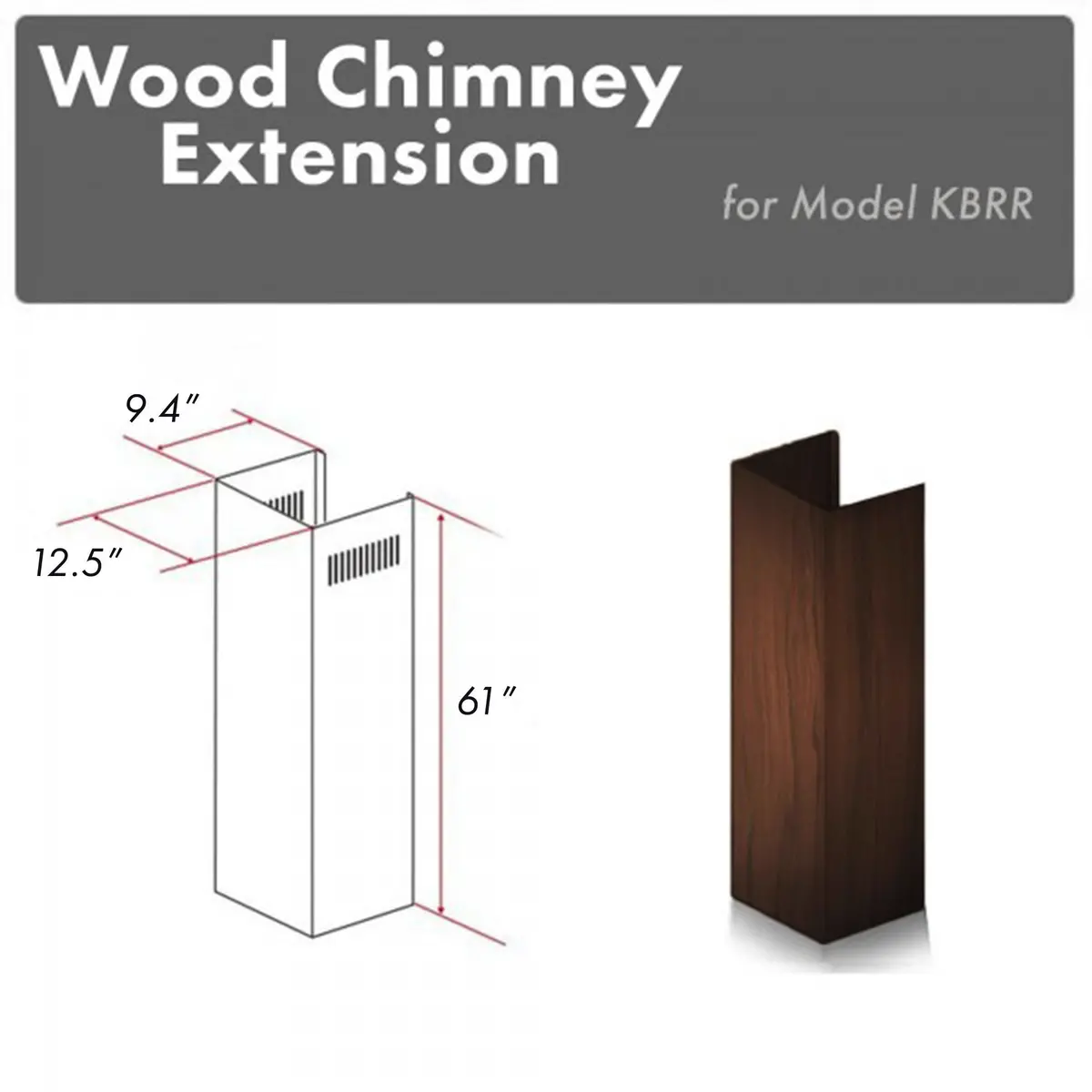 Z-Line Range Hood Accessories Model Kbrr-E 1