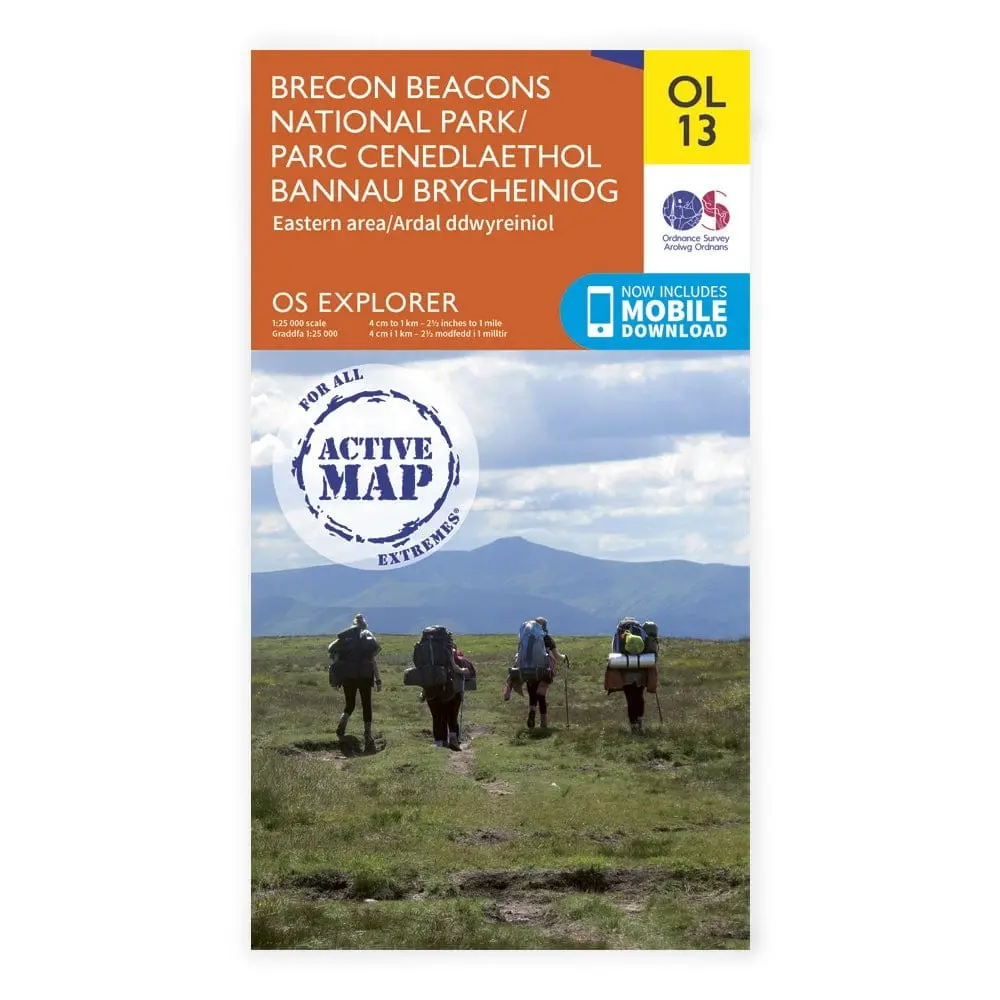 Os Explorer Laminated / Brecon Beacons East 1