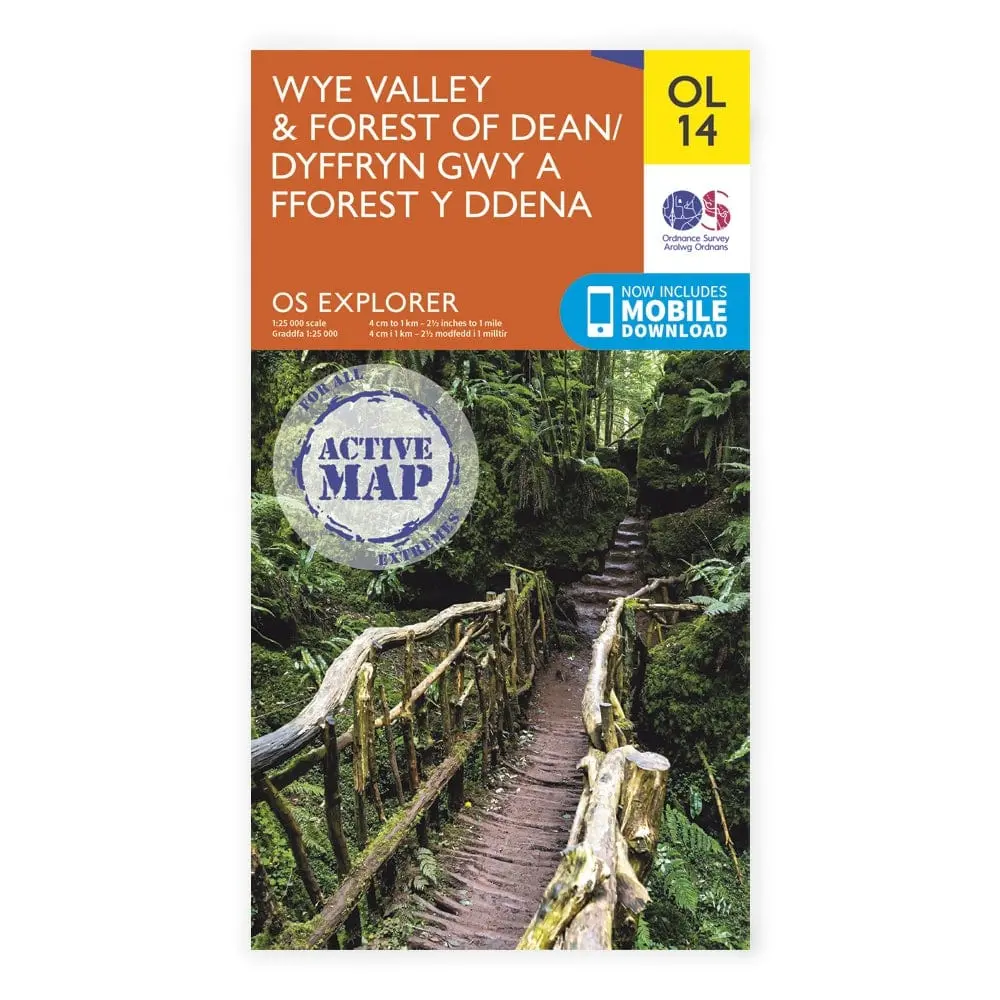 Os Explorer Laminated / Wye Valley 1