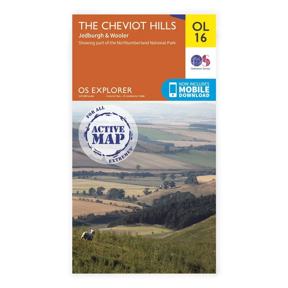 Os Explorer Laminated / Cheviot Hills 1