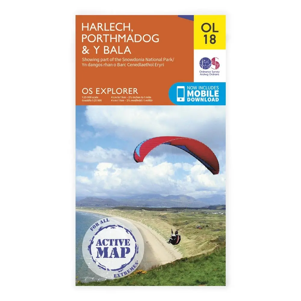 Os Explorer Laminated / Snowdonia Harlec & Bala 1