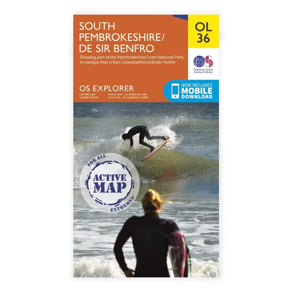Os Explorer Laminated / South Pembrokeshire 1