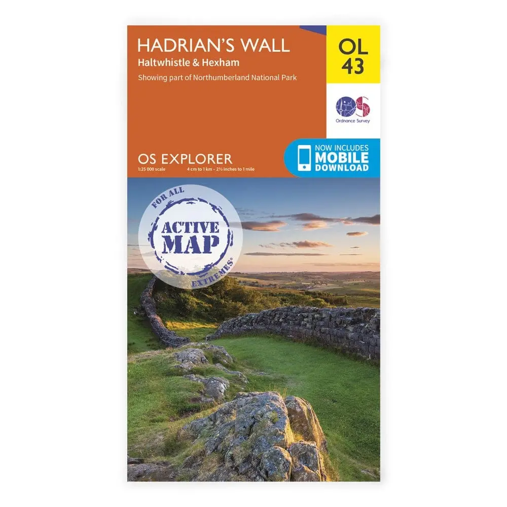 Os Explorer Laminated / Hadrians Wall 1