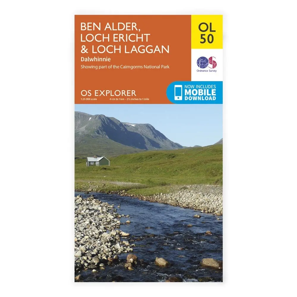 Os Explorer / Ben Alder, Loch Ericht 1