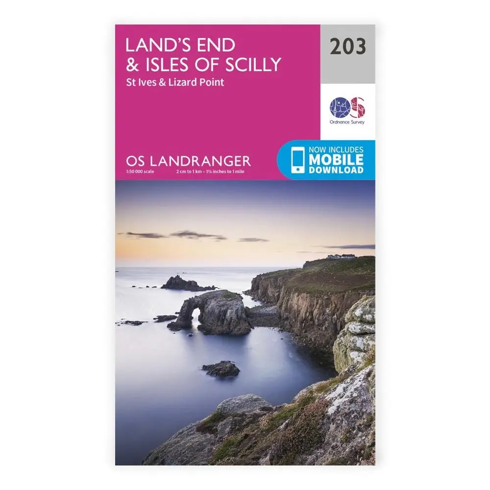 Os Landranger / Lands End Lizard & Scilly's 1