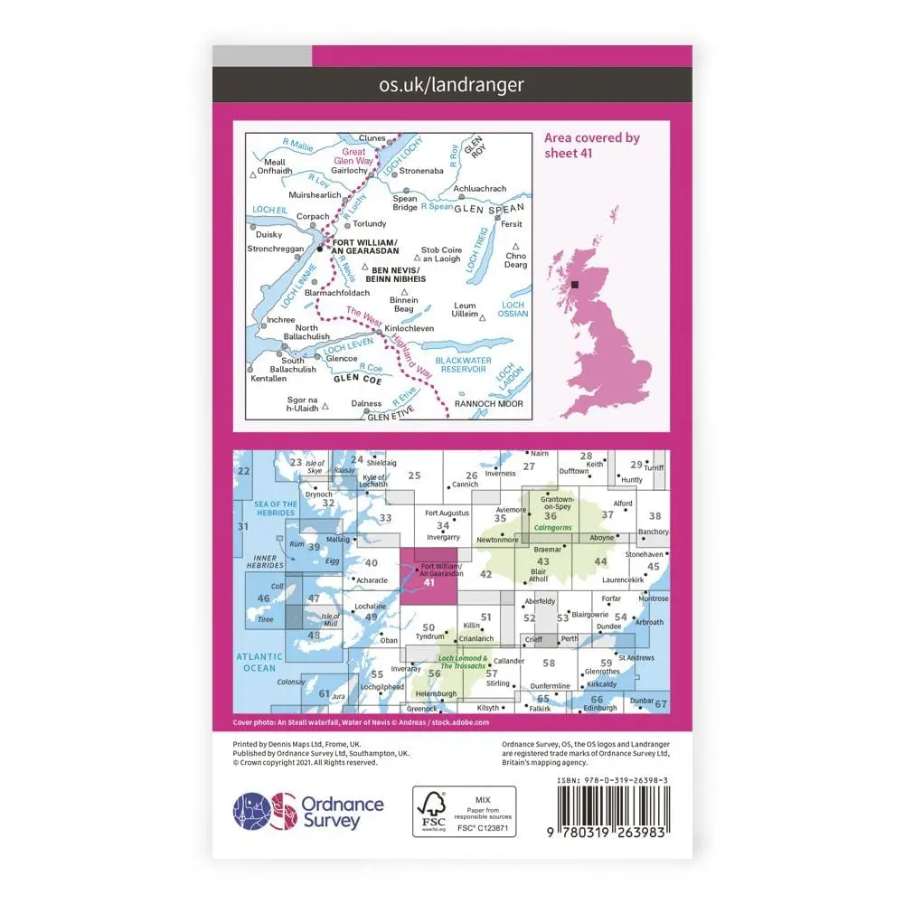 Os Landranger / Ben Nevis Fort William 2