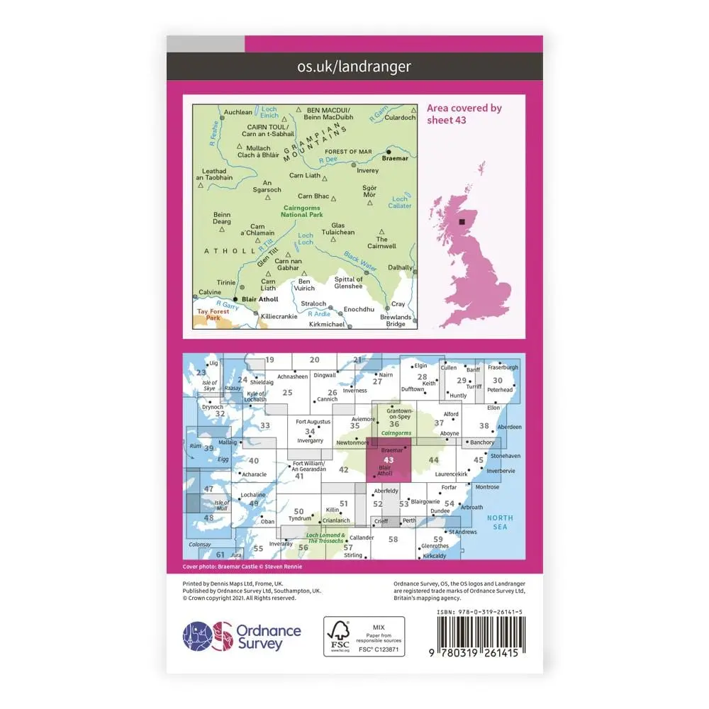 Os Landranger / Braemar & Blair Atholl 2