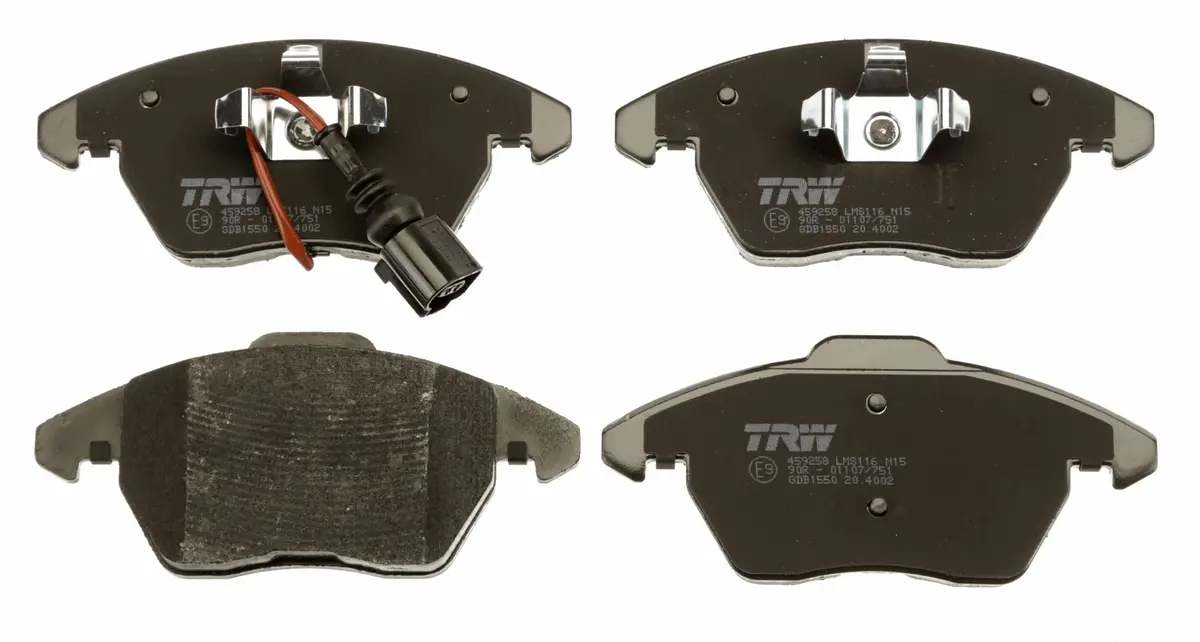 Front Brake Pads – Trw Gdb1550 | Fits Audi A1, S1, A3, S3, Tt, Seat Altea, Ibiza, Leon, Volkswagen Beetle, Caddy, Golf, Jetta, Passat, Polo, Scirocco, Touran 1