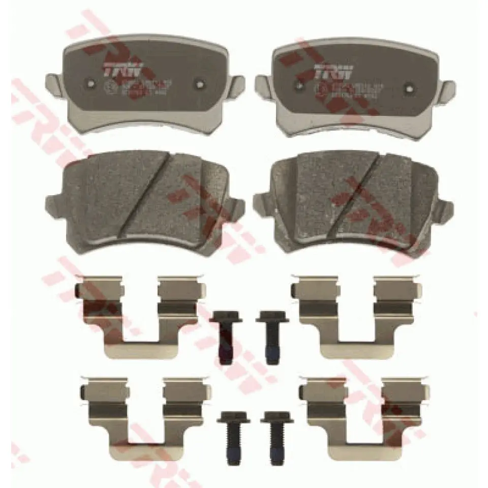Trw Rear Brake Pads Gdb1763 Audi A6 C6, Vw Passat/Cc B6/B7, Vw Sharan, Audi Q3, Vw Tiguan 1