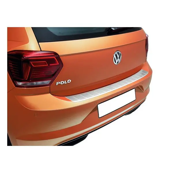 Genuine Vw Polo 2021- Loading Lip Protection - Stainless Steel Look 1