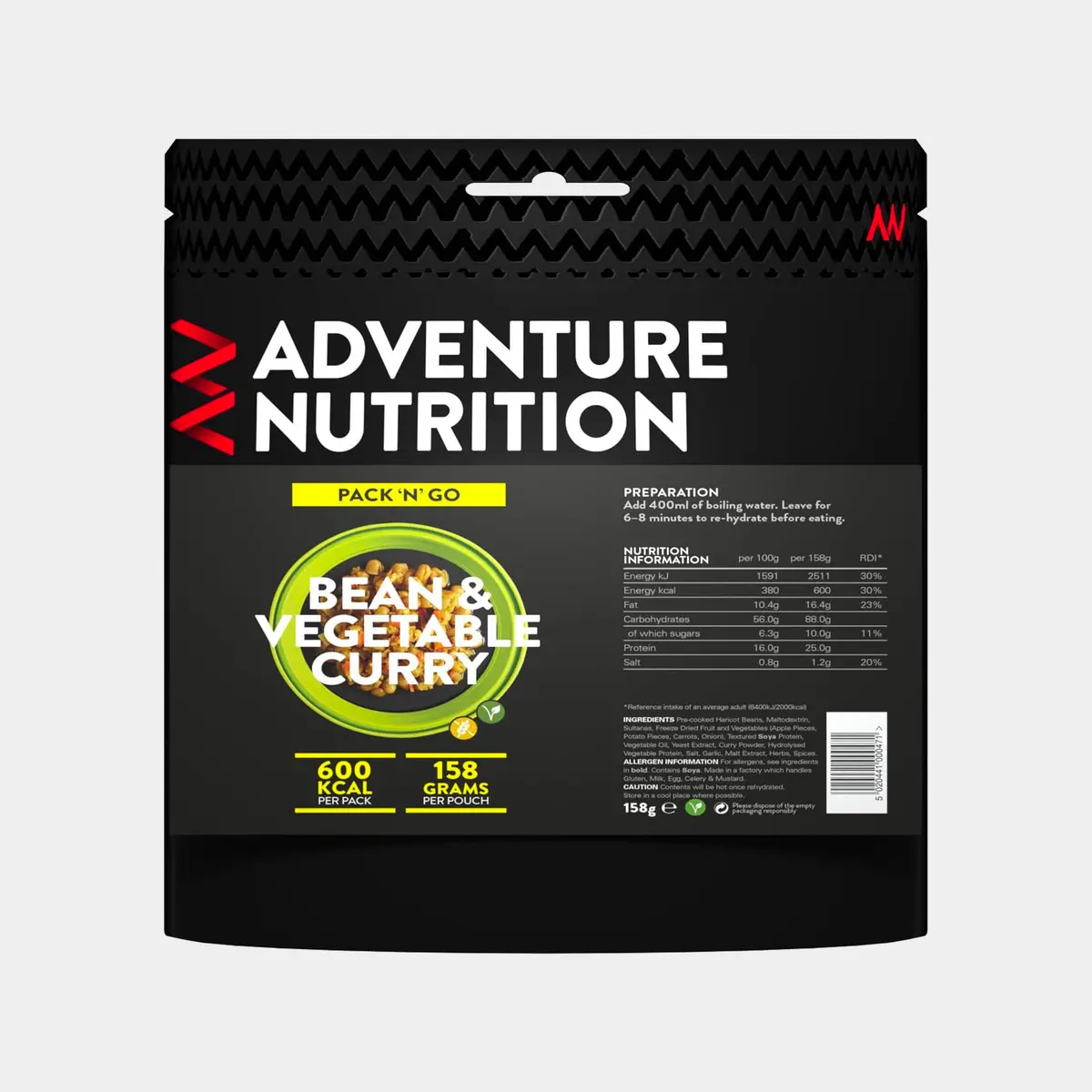 Adventure Nutrition - Pack N Go - Veggie Mains 1